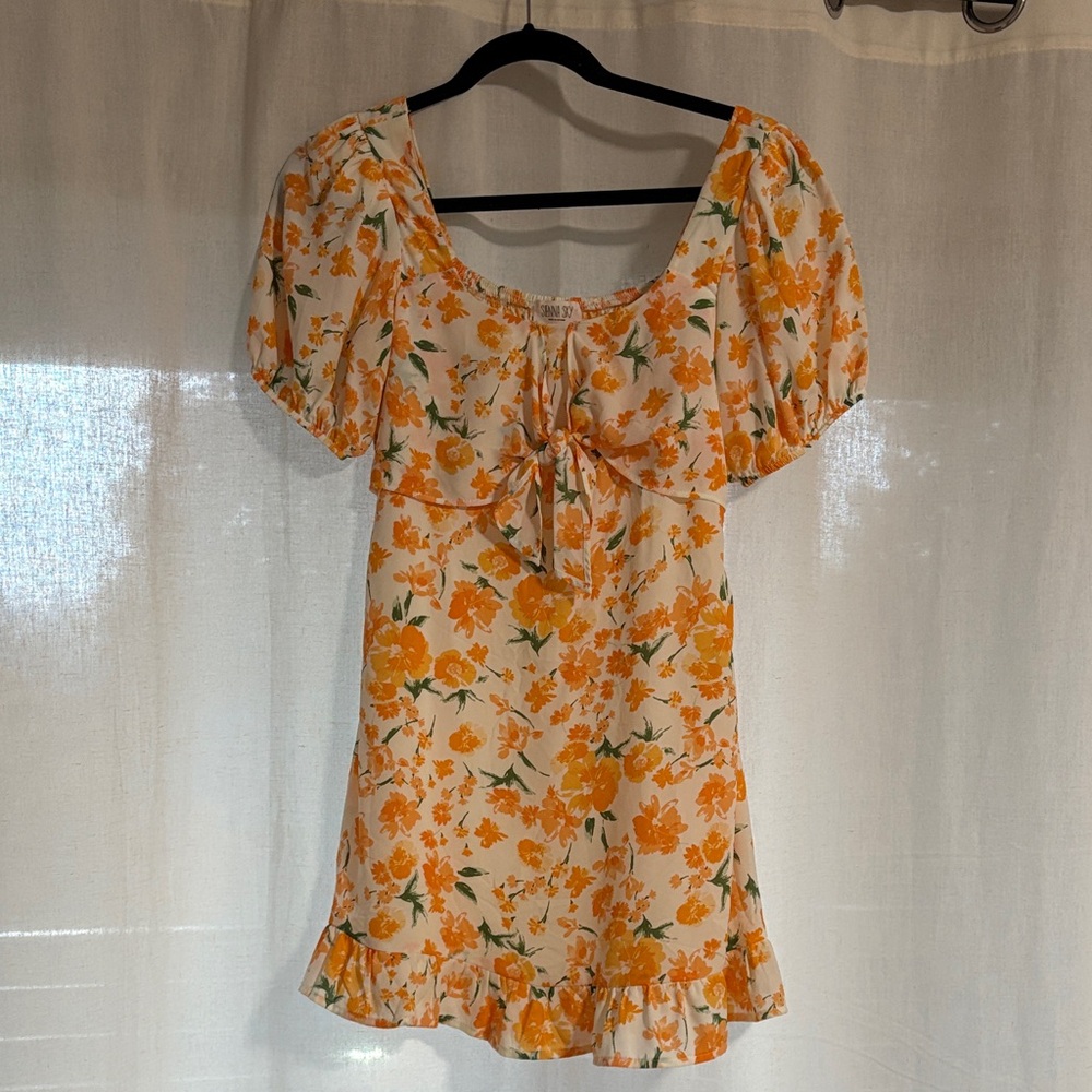 Floral Smocked Mini Dress